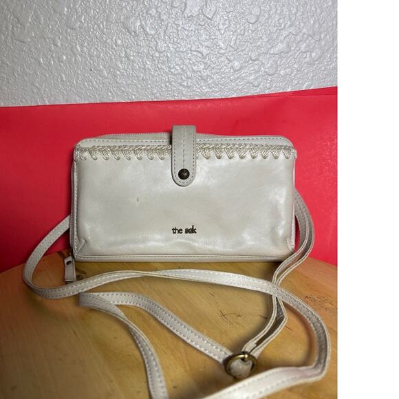 The Sak beige Leather small crossbody wallet - Picture 2 of 7